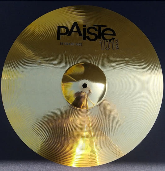 Crash ride 18” Paiste 101 Brass